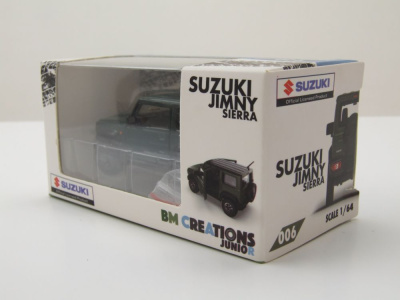 Suzuki Jimny JB74 LHD 2018 dunkelgrün Modellauto 1:64 BM Creations