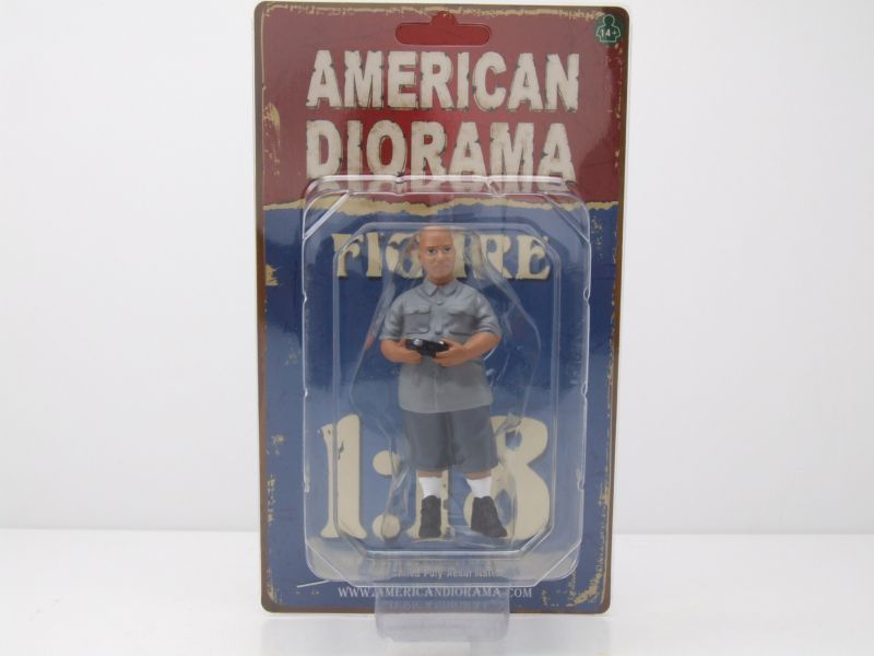 Figur Lowriders 1 graues Hemd für 1:18 Modelle American Diorama