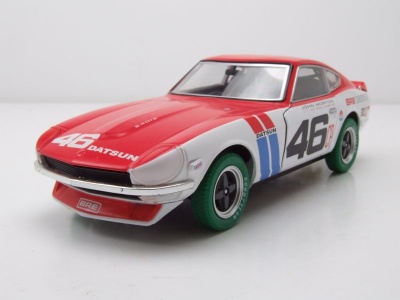 Datsun 240Z BRE #46 Tokyo Torque 1970 weiß rot GREEN MACHINE Modellauto 1:24 Greenlight Collectibles