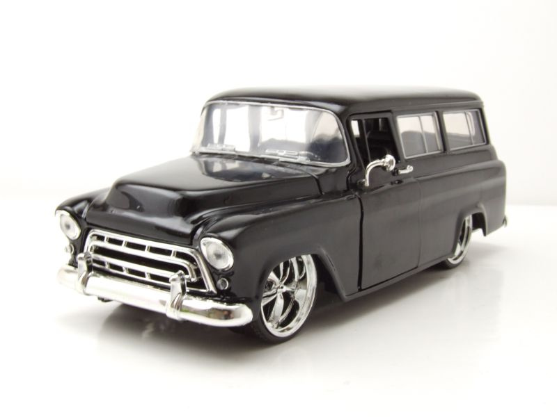 Chevrolet Suburban 1957 schwarz Modellauto 1:24 Jada Toys