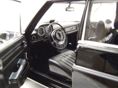 Mercedes 200 /8 Strichachter W115 Taxi 1968 schwarz Modellauto 1:18 Norev