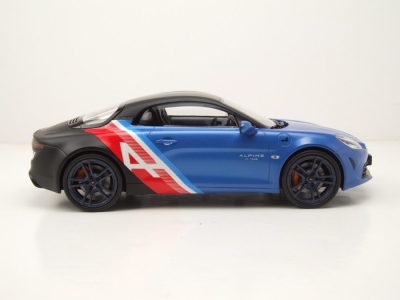 Alpine Renault A110 S Sidetrack #14 2021 blau schwarz Modellauto 1:18 Norev