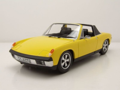 VW Porsche 914-6 1973 gelb Modellauto 1:18 Norev