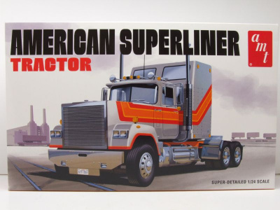 American Superliner Semi Tractor Zugmaschine Kunststoffbausatz Modellauto 1:24 AMT