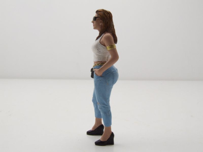 Figur Ladies Night Sara schwarze Tasche für 1:18 Modelle American Diorama