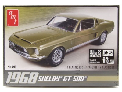 Ford Shelby Mustang GT 500 1968 Kunststoffbausatz Modellauto 1:25 AMT