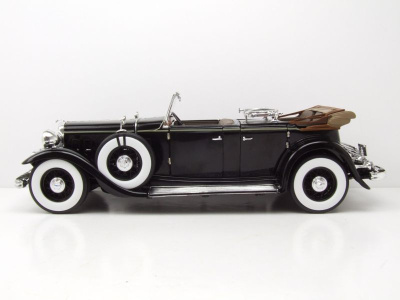 Ford Lincoln KB Softtop offen 1932 schwarz Modellauto 1:18 Sun Star