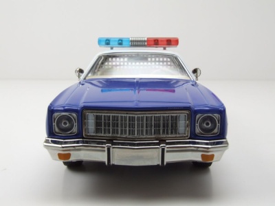 Plymouth Fury 1975 blau weiß Osage County Sheriff Modellauto 1:24 Greenlight Collectibles