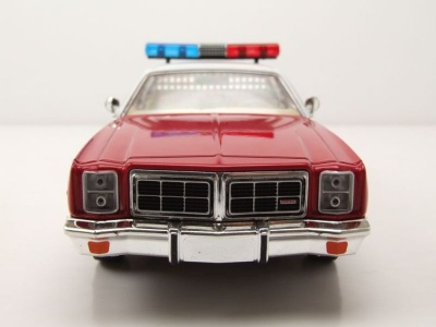 Dodge Monaco 1977 rot weiß Finchburg County Sheriff Modellauto 1:24 Greenlight Collectibles