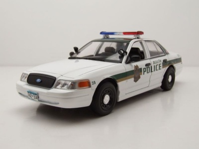 Ford Crown Victoria 2006 weiß Police Interceptor Fargo TV-Serie Modellauto 1:24 Greenlight Collectibles