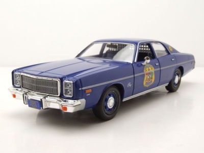 Plymouth Fury 1978 blau Delaware State Police Modellauto 1:24 Greenlight Collectibles