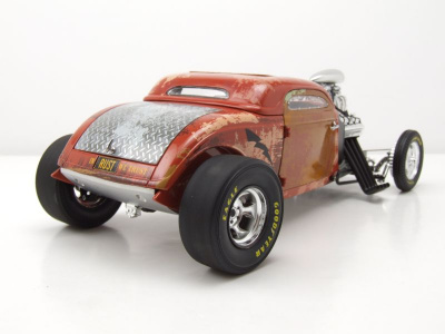 Ford Hot Rod Blown Altered Coupe 1934 rost rot Modellauto...