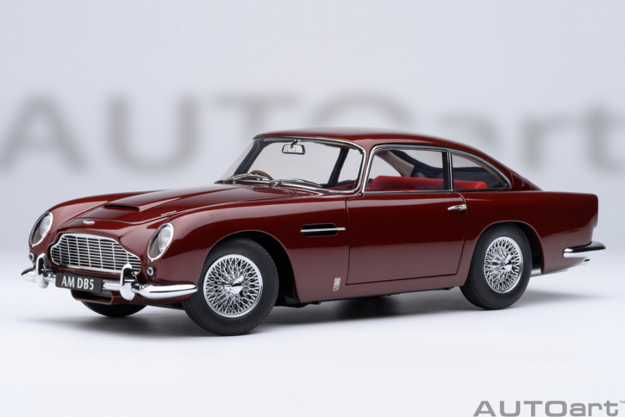 Aston Martin DB5 1964 rot Modellauto 1:18 Autoart