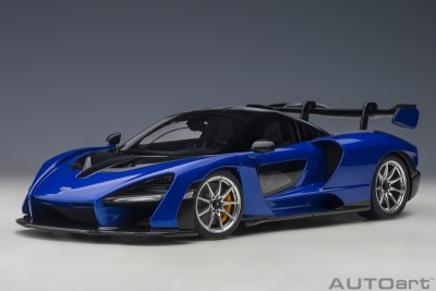 McLaren Senna 2018 trophy kyanos blau Modellauto 1:18 Autoart