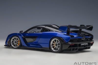 McLaren Senna 2018 trophy kyanos blau Modellauto 1:18...