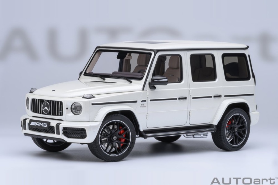 Mercedes AMG G63 2019 designo brilliant weiß metallic Modellauto 1:18 Autoart