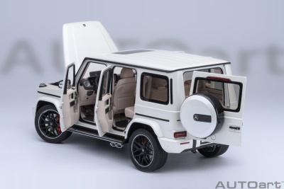 Mercedes AMG G63 2019 designo brilliant weiß metallic Modellauto 1:18 Autoart