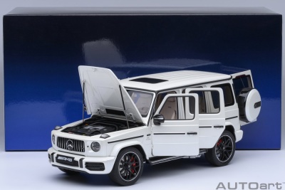 Mercedes AMG G63 2019 designo brilliant weiß metallic Modellauto 1:18 Autoart