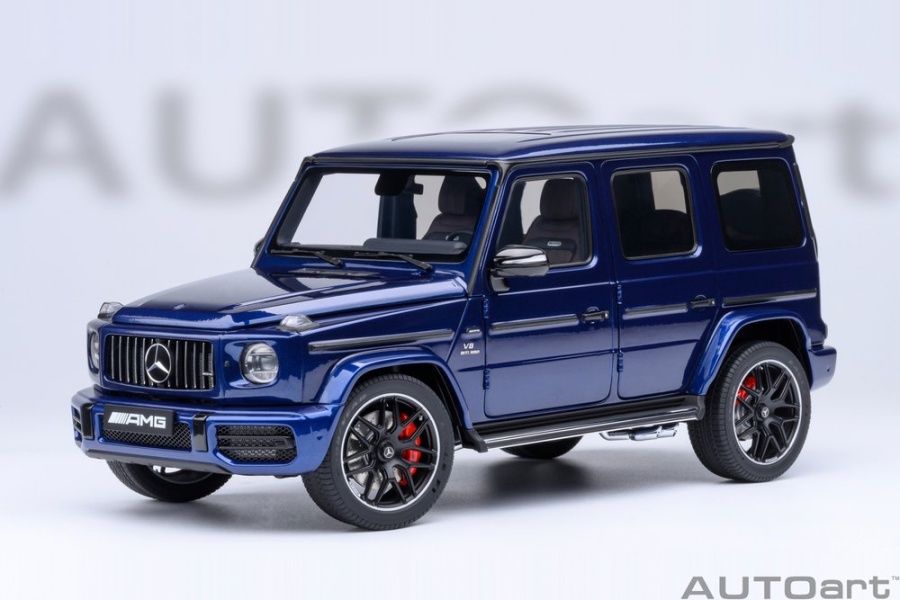 Mercedes AMG G63 2019 brilliant blau metallic Modellauto 1:18 Autoart