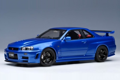 Nissan Skyline GT-R R34 Z-Tune 2005 bayside blau Modellauto 1:18 Autoart