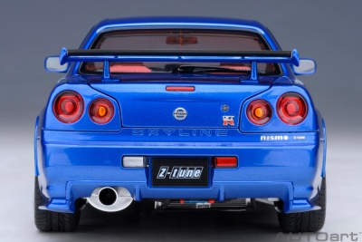 Nissan Skyline GT-R R34 Z-Tune 2005 bayside blau Modellauto 1:18 Autoart