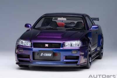 Nissan Skyline GT-R R34 Z-Tune 2005 midnight purple lila Modellauto 1:18 Autoart