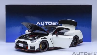 Nissan GT-R R35 Nismo Special Edition 2022 brilliant weiß metallic Modellauto 1:18 Autoart