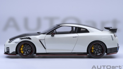 Nissan GT-R R35 Nismo Special Edition 2022 brilliant weiß metallic Modellauto 1:18 Autoart