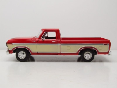 Ford F-150 Custom Pick Up 1979 rot weiß Modellauto 1:24 Motormax