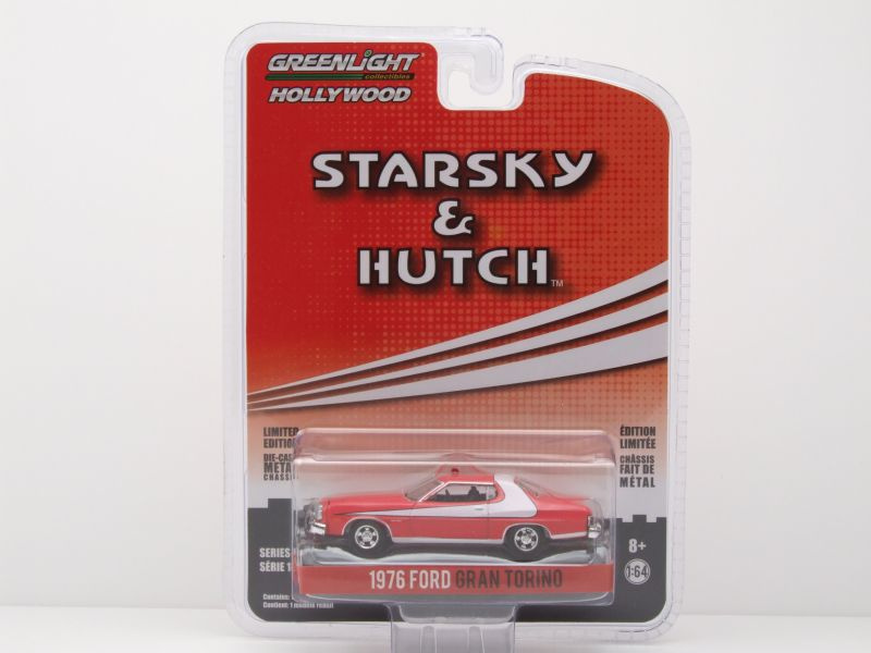 Ford Gran Torino 1976 rot weiß Starsky & Hutch Modellauto...