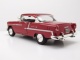 Chevrolet Bel Air Custom Hot Rod 1955 dunkelrot mit Blown Motor Modellauto 1:18 Motormax