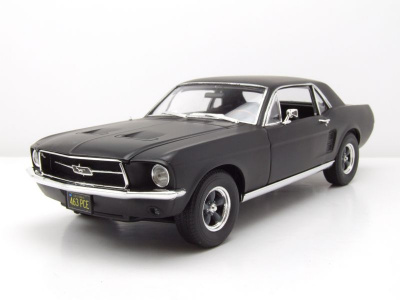 Ford Mustang Coupe 1967 matt schwarz Creed Modellauto...
