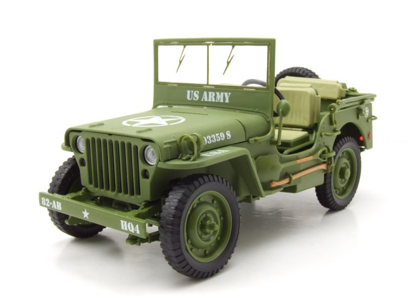Willys Jeep US Army Militär 1944 olivgrün Modellauto 1:18...