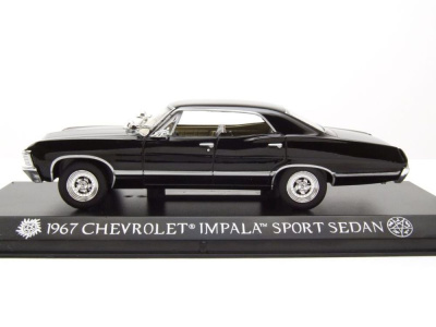 Chevrolet Impala Sport Sedan 1967 schwarz Modellauto 1:43 Greenlight Collectibles