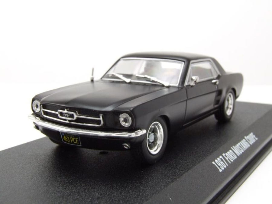 Modellauto Ford Mustang Coupe 1967 matt schwarz Creed 1:43