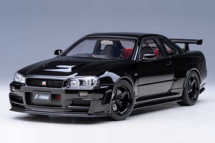 Modellauto Nissan Skyline GT-R R34 Z-Tune 2005 schwarz Modellauto