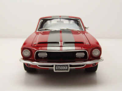 Shelby Ford Mustang GT500 KR Restomod New School 1968 rot grau Modellauto 1:18 Acme
