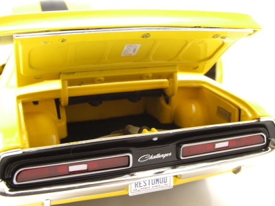 Dodge Challenger R/T Chicayne 1971 gelb schwarz Modellauto 1:18 Acme