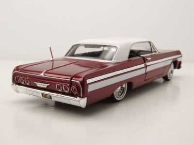 Chevrolet Impala Lowrider 1964 rot Modellauto 1:24 Motormax