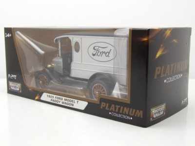 Ford Model T Paddy Wagon 1925 silber Modellauto 1:24 Motormax