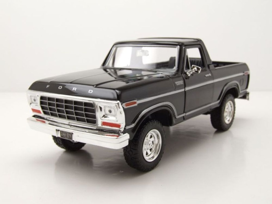 Ford Bronco Pick Up 1978 schwarz Modellauto 1:24 Motormax