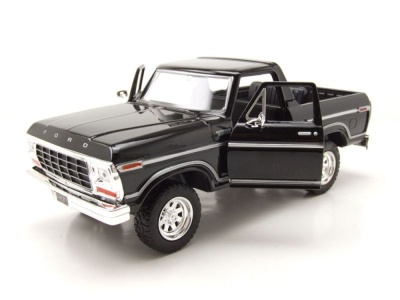 Ford Bronco Pick Up 1978 schwarz Modellauto 1:24 Motormax
