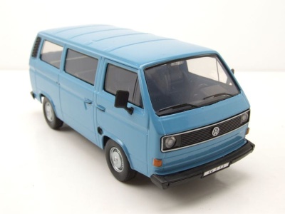 VW T3 Bus blau Modellauto 1:24 Motormax