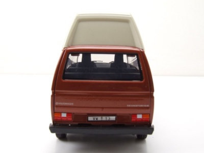 VW T3 Camping Bus braun weiß Modellauto 1:24 Motormax