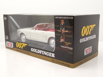 Ford Mustang Convertible 1964 1/2 creme James Bond Goldfinger Modellauto 1:24 Motormax
