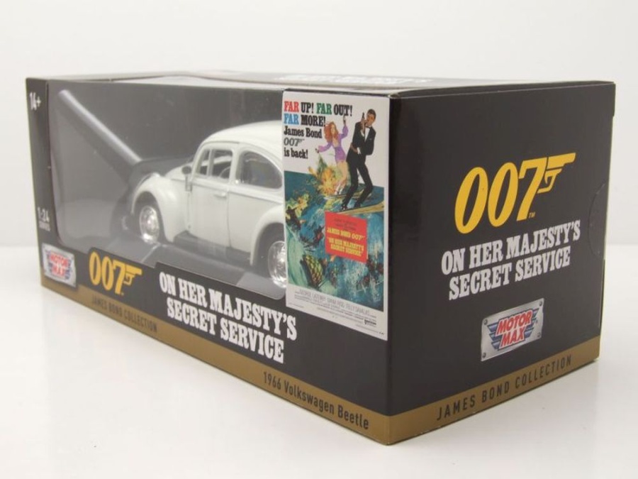 Voiture de couleur beige du film James BOND 007 – On her majesty's Secret Service – VW beetle Voiture de couleur beige du film James BOND 007 – On her majesty's Secret Service – VW beetle