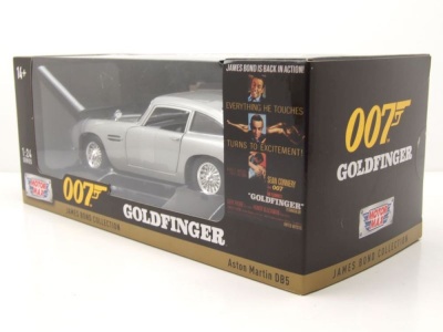 Aston Martin DB5 silber James Bond Modellauto 1:24 Motormax