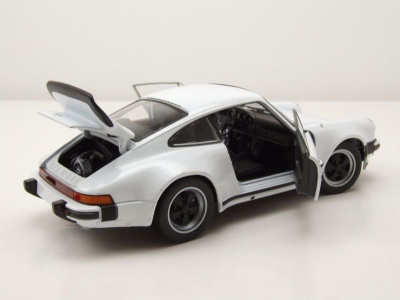 Porsche 911 (930) Turbo 3.0 1974 weiß Modellauto 1:24 Welly