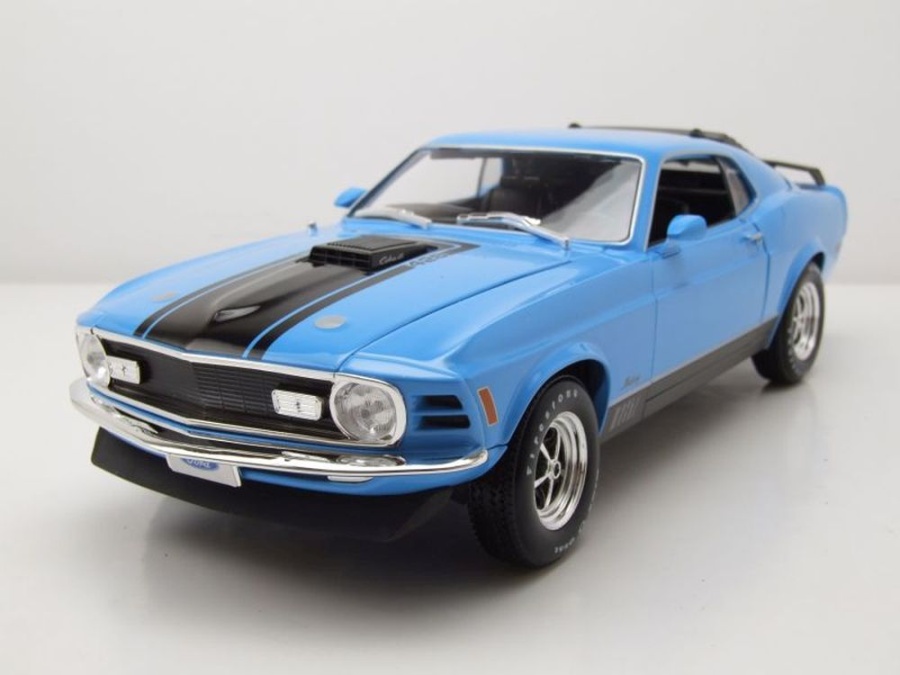 Ford Mustang Mach 1 1970 blau Modellauto 1:18 Maisto