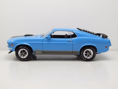 Ford Mustang Mach 1 1970 blau Modellauto 1:18 Maisto